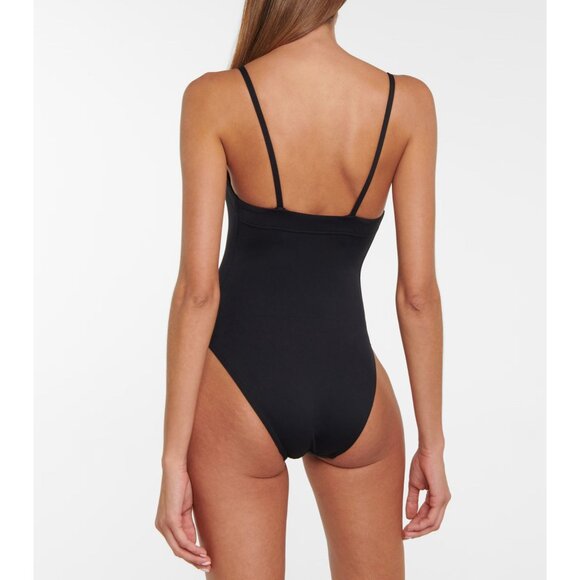 WARDROBE.NYC Black Spaghetti Strap Swimsuit Size Medium NEW NWT - Picture 3 of 5